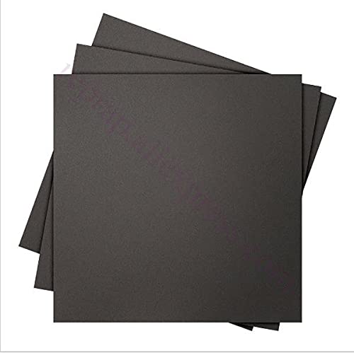 Lysee 3D Printer Parts & Accessories - 5pcs 3M Backing Black Frosted Heated Bed Sticker Printing Bed Sticker Painters Build Plate Tape f/ i3 Prusa i3 3D Printe - (Size: 200x200mm)
