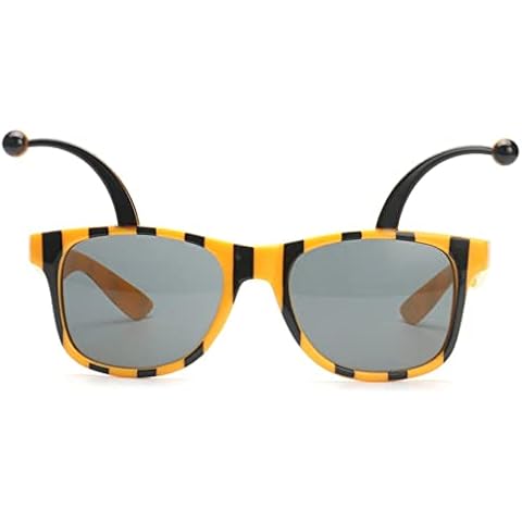 Bee Eyeglasses Bumble Bee Photo Props Glasses Funny Honeycomb Costume Glasses Novelty Animals Sunglasses for Halloween Cocktail Party Cover