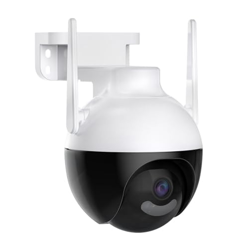 Koolenry Caméra IP Icsee WiFi 4K 4MP PTZ à Suivi Automatique Couleur Sécurité à Domicile Audio Surveillance Vidéo Extérieure Prise UE