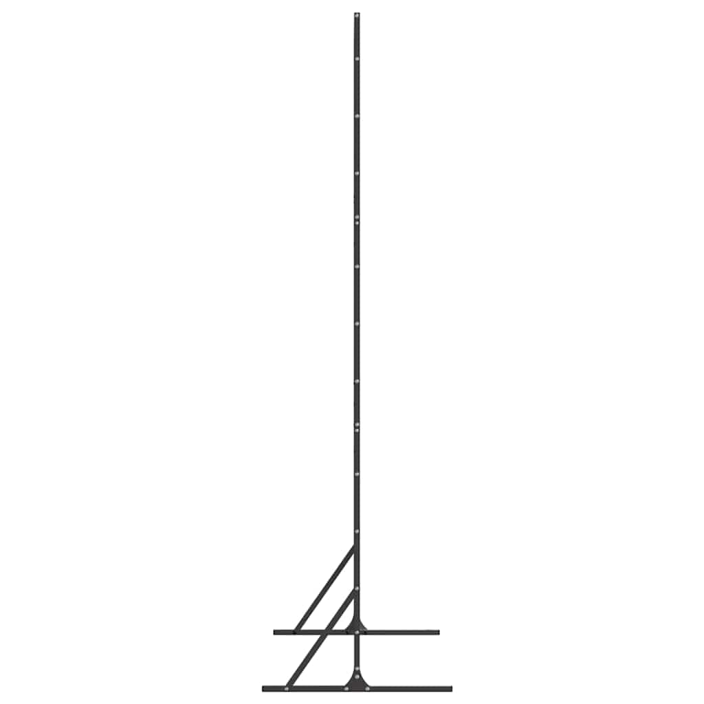 Сиде view diagram of the privacy screen with height and base dimensions