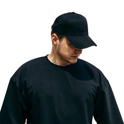 Baseball caps for Men | Baseball caps for Women | Plain Black Baseball Cap for Men Original for Hunting, Fishing, Outdoor Activities Freesize-image-44