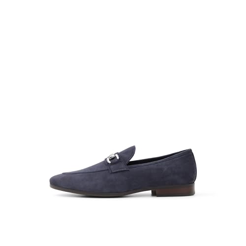 Aldo Men's Mullberry Loafers, Wide, Navy, 12
