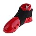 Qraatosi Taekwondo Sparring Foot Gear for Adults, Red, M
