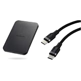 【Type-Cケーブルセット】 エレコム モバイルバッテリー ワイヤレス充電 Qi2対応 MagSafe対応 5000mAh ブラック EC-C71BK + USB Type C ケーブル 1m 100W MPA-CCECSS10BK
