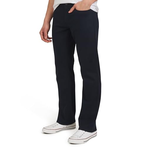 Quiksilver Men's 5 Pocket Straight Fit Stretch Waist Casual Chino Pants, Eclipse, 42W x 32L by Quiksilver - Used condition - US$14.56