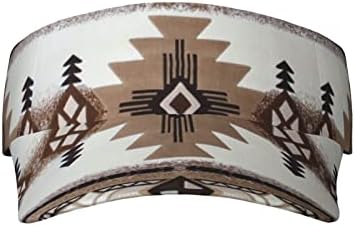 Native American Sunscreen Visor Cap Sport Empty Top Baseball Sun Cap,Tennis Visor, Unisex Sun Hats for Beach