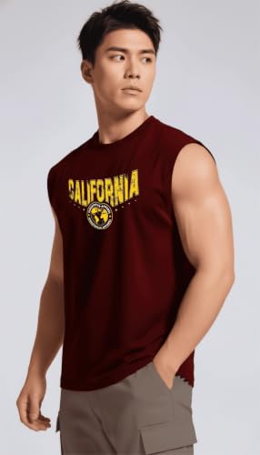 Image of JUARI BE A GENTLEMAN Men's Sleeveless Tank Top Premium Cotton Blend Muscle Fit Gym Vest | Casual Summer Shirt | Breathable & Lightweight Fitness Wear for Gym, Running & Daily Use