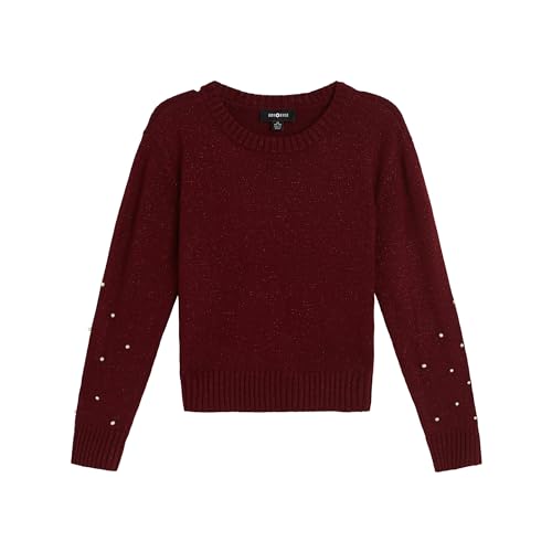 Amy Byer Girls' Pullover Sweater with Scarf2