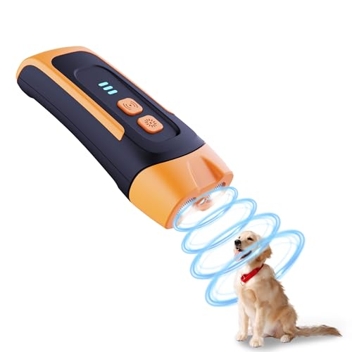 Antiladridos para Perros,Dispositivo de Control antiladridos,Mejorar antiladridos para Perros,Entrenador de Perros portátil,Seguro para Todos los Perros de Todas Las Razas