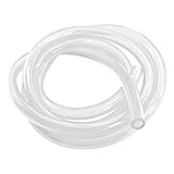 Colorful Fuel Line Hose Tube, Flexible Anticorrosion Silicone Gas Line Petrol Hose Line, Soft High Performance 4mm ID Vacuum Tubing Hose Replacement Universal for Motorcycle Dirt Pit Bike ATV (White)