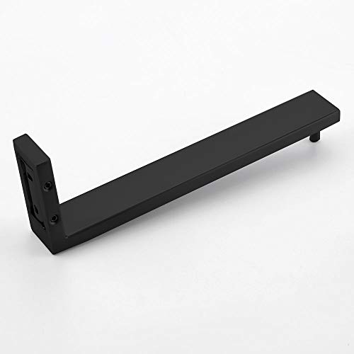Porte-serviette mural moderne noir mat pour une routine fluide au réveil