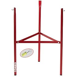 Paellero De Gas De Tres Fuegos COMBOI - Juego de 3 patas para quemador - paellero de gas, incluye nivel e instrucciones de montaje, fabricado en España. (Patas reforzadas)