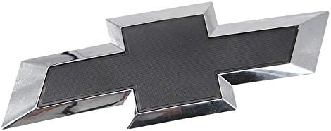 guzetop Black Front Grille Bow tie Bowtie Emblem Compatible with 2016-2018 Chevy Silverado 1500