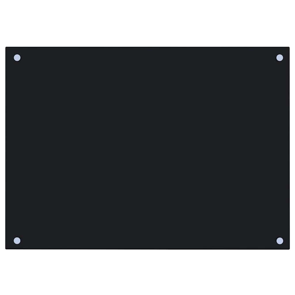Generisch Küchenrückwände 2 STK. Schwarz 70x50 cm Hartglas,Heim Garten,Küche Esszimmer,Küchenhelfer -utensilien-3315796