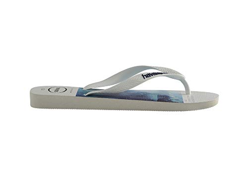 Chinelo Hype, Havaianas, Masculino, Branco/Branco/Azul, 41/42