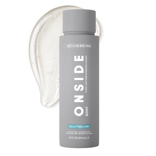 ONSIDE Men's Deep Clean Body Wash, Eucalyptus Mint