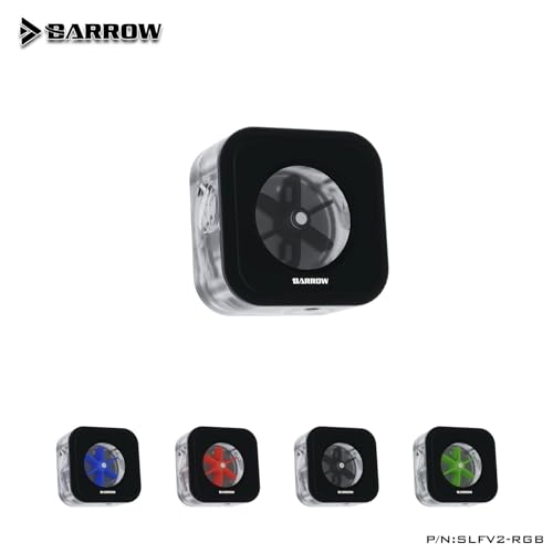 Flujómetro Barrow ARGB negro para refrigeración líquida de PC 3