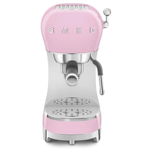 Smeg, Macchina da Caffè Espresso Manuale ECF02PKEU, Sistema Thermoblock e Lancia a Vapore, 4...