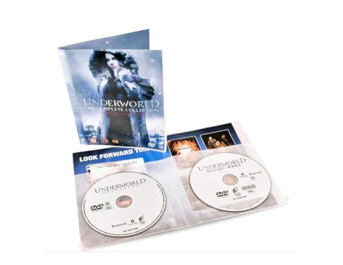 DJOIS by Tarifold - DVD Sleeves - Durable DVD Storage & Protection - 120 Micron Orange Peel Polypropylene - 50 Sleeves - 100 Unit Capacity Space for Cover/Booklet - Made in Denmark