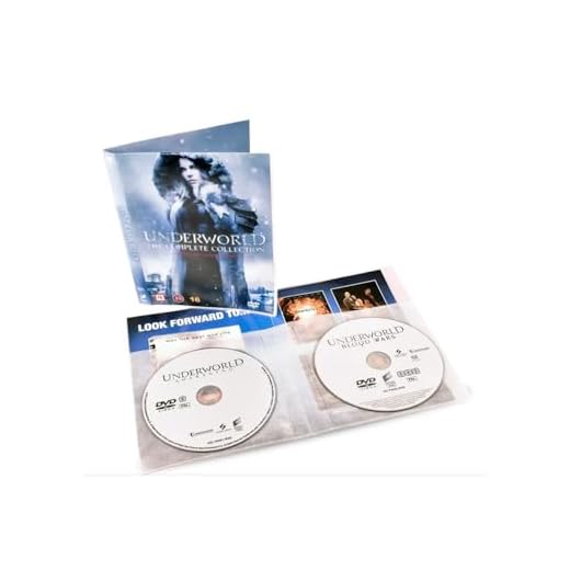 Tarifold DVD Sleeves for DVD Storage - Two DVDs Per Storage Pocket with Space for Cover and Booklet - 50 Sleeves (10280)