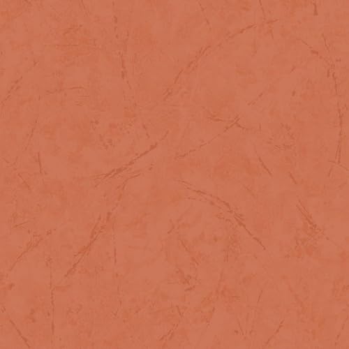 Burnt Orange Wallpaper - Textured Contemporary Distressed - Modern Feature Wall - Rustic Organic Versatile - Paste The Wall Vinyl DIY
