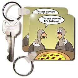 Porte-clés Buzzards Diesslins Funny idée cadeau pizza dessin animé - 2
