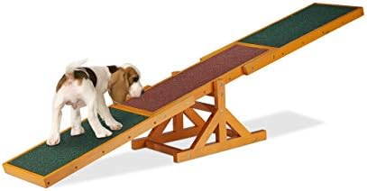 Relaxdays Balancín Perro, Dog Agility, Entrenamiento, Mascotas Gr...