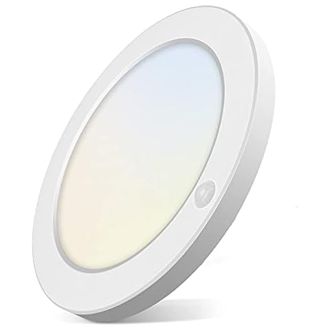 QWYEURO 18W LED Ceiling Panel Light with Motion Sensor Cover