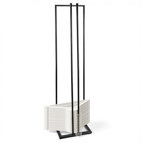HONZUEN 32 Inch Hanger Organizer, Metal Hanger Storage Stacker, Black