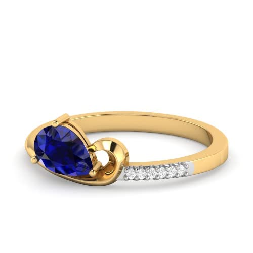 pc jeweller Yellow Gold and Diamond Ring for Women-picture-28