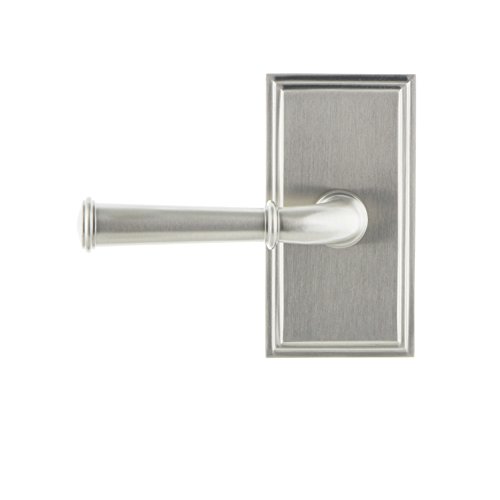Image of Grandeur 822591 Carre Plate Passage with Georgetown Lever in Satin Nickel, Passage - 2.375