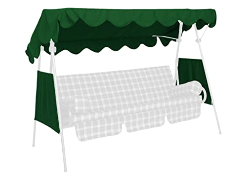 Angerer Toit pour balancelle 200 x 120 cm Qualite Swingtex, Vert - (balancelle Non-Incluse)
