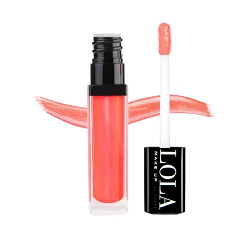 Lola Make Up by Perse Long-Lasting Intense Colour Lip Gloss – Soft Rose Pink High-Shine Hydrating Gloss with Hyaluronic Acid & Vitamin E – [023 Lotus]