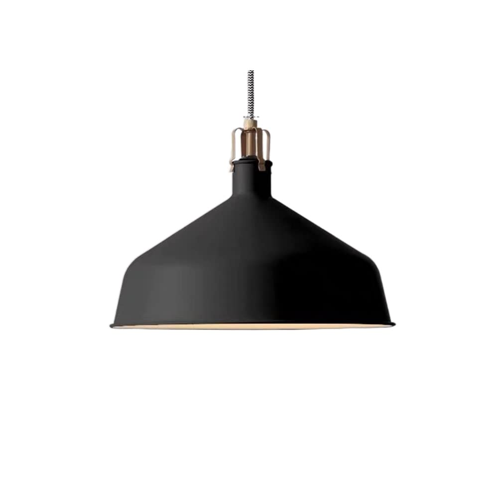 Luz colgante con base E27 y cable regulable de 47 pulgadas en metal moderno