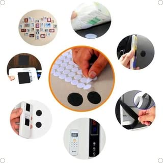 Velcro Original Redondo 15mm Com Adesivo Dupla Face 54 Pares - PRETO