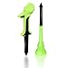 HUAEN Plastic Golf Tees,12 Pack 3-1/4 Inch Reduced Friction & Side Spin, Unbreakable Flexible Plastic Covering Tees