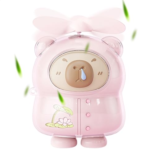 Generico Handfläkt - Capibara tyst fläkt | USB-uppladdningsbar handfläkt för barn vuxna studenter resa gym