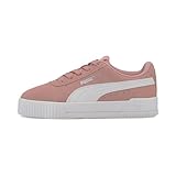 PUMA Mädchen Carina Ps Sneaker, Peachskin-Puma White, 34 EU