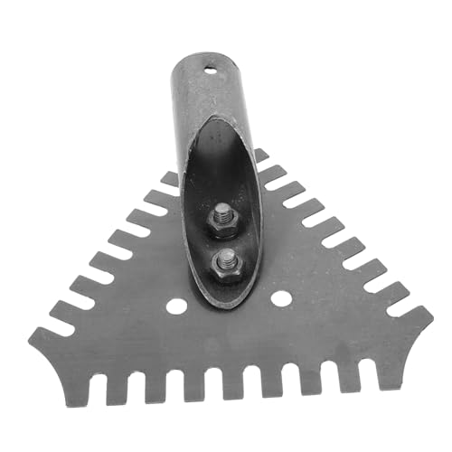 ibasenice Outdoor Metal Ice Shovel with Saw Design Efficient Ice Breaking Tool for Deicing and Household Use Durable Stable and Easy to Use