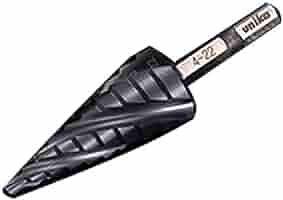 スパイラルステップドリル10段（4〜22mm） 無敵 ステップドリル 4-22mm/10段 6.35mm六角軸 たけのこドリル
