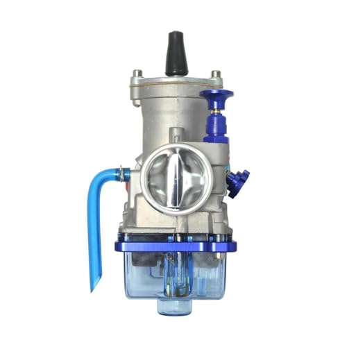 Carburateur moto PWK à Power Jet avec cuve transparente bleue pour réglage précis