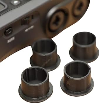 Zoom H6 / H5 Field Recorder XLR Input Caps - Fit Perfectly - Black - Set of Four