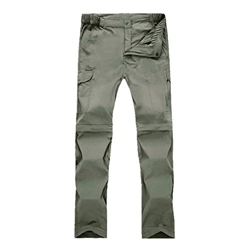 Short rouge hommes randonnée à sec rapide et pantalon convertible extérieur