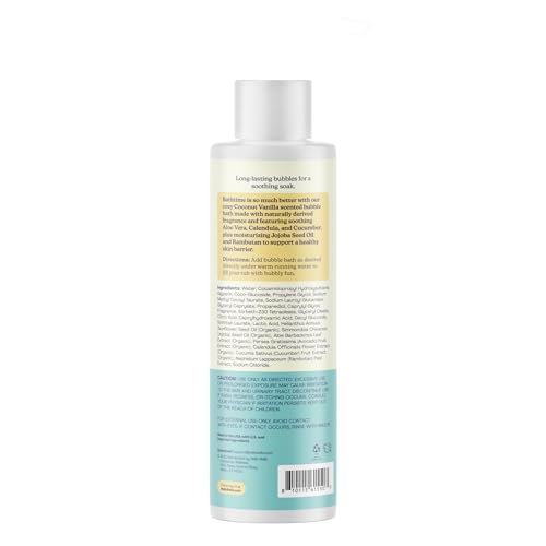 Image of Hello Bello Baby Bubble Bath, Gentle Coconut Vanilla Scent, for Babies and Kids, 10oz Bottle (Pack of 2)