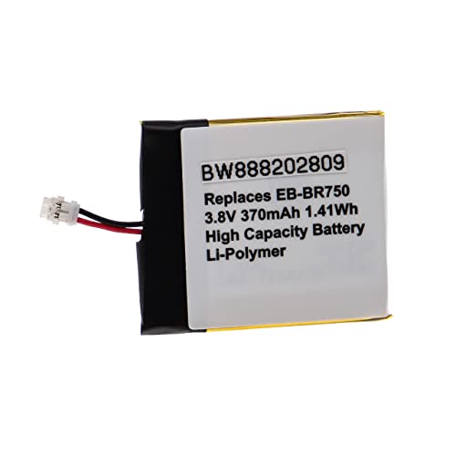 vhbw Batería Recargable Compatible con Samsung Gear S, Gear S R750, SM-R750B smartwatch, Reloj de Actividad (370 mAh, 3,8 V, polímero de Litio)