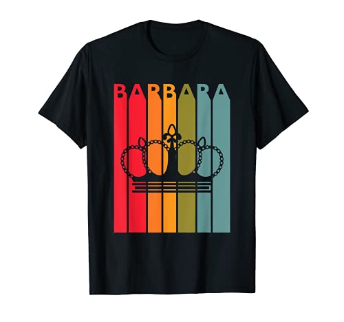Barbara - Idea de regalo para niñas y mujeres, primer nombre Vintage Barbara Camiseta