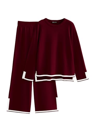 PRETTYGARDEN Women's 2 Piece Fall Knit Sweater Set Long Sleeve