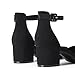 DREAM PAIRS Women's Closed Round Toe Low Block Heels Ankle Strap Chunky Heel Pumps Dress Wedding Office Party Shoes,Size 7.5,Black-Nubuck,DWUMPU2546