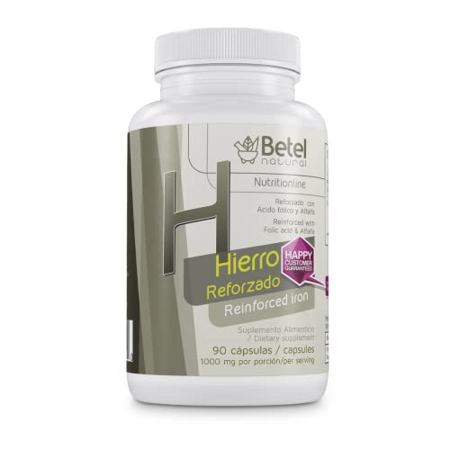 Hierro Reforzado Con Alfalfa By Betel Natural - Healthy Globulo Rojo - 90 Caps #TOP30