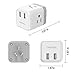 China Australia New Zealand Power Plug Adapter, Tanosee Type I Travel Adaptor with 2 USB Ports 2 American Outlets, US to Australian AU Fiji Argentina Charger Adapter